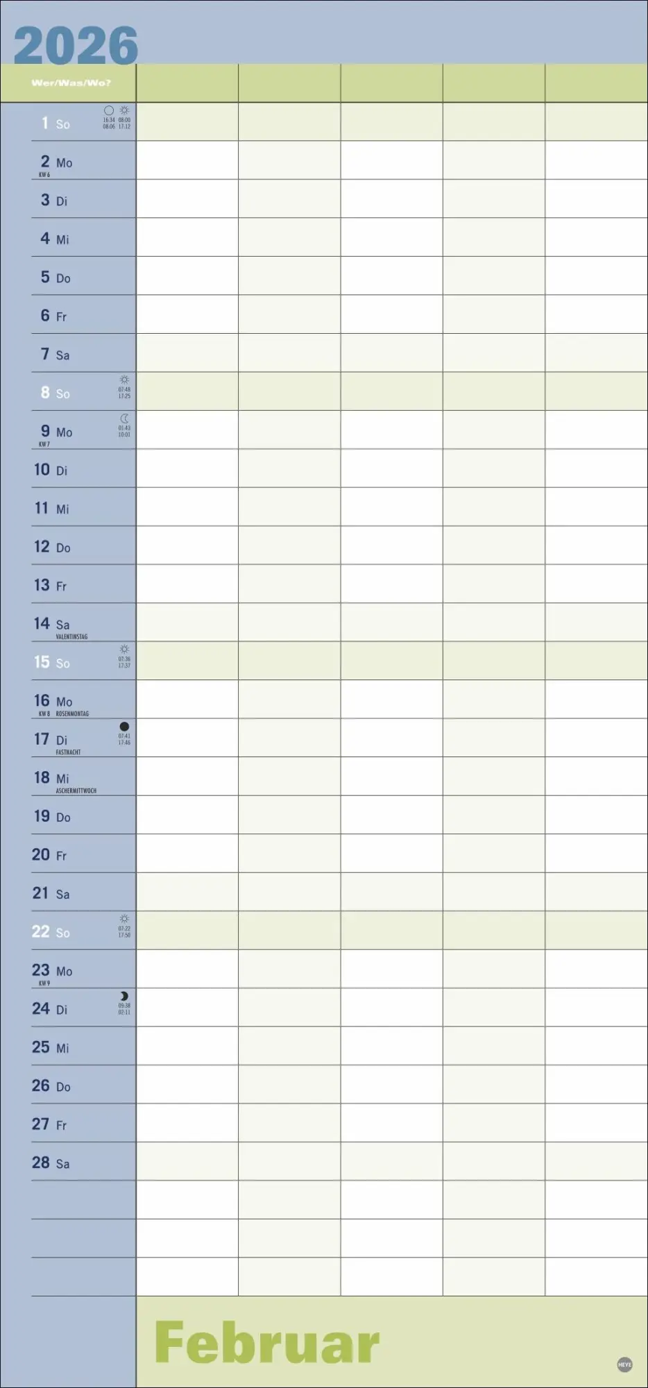 Bild: 9783756410002 | Allroundplaner 2026 | Heye | Kalender | Bürokalender Heye | 15 S.