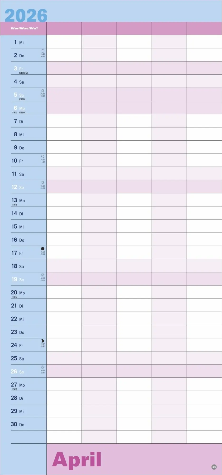 Bild: 9783756410002 | Allroundplaner 2026 | Heye | Kalender | Bürokalender Heye | 15 S.
