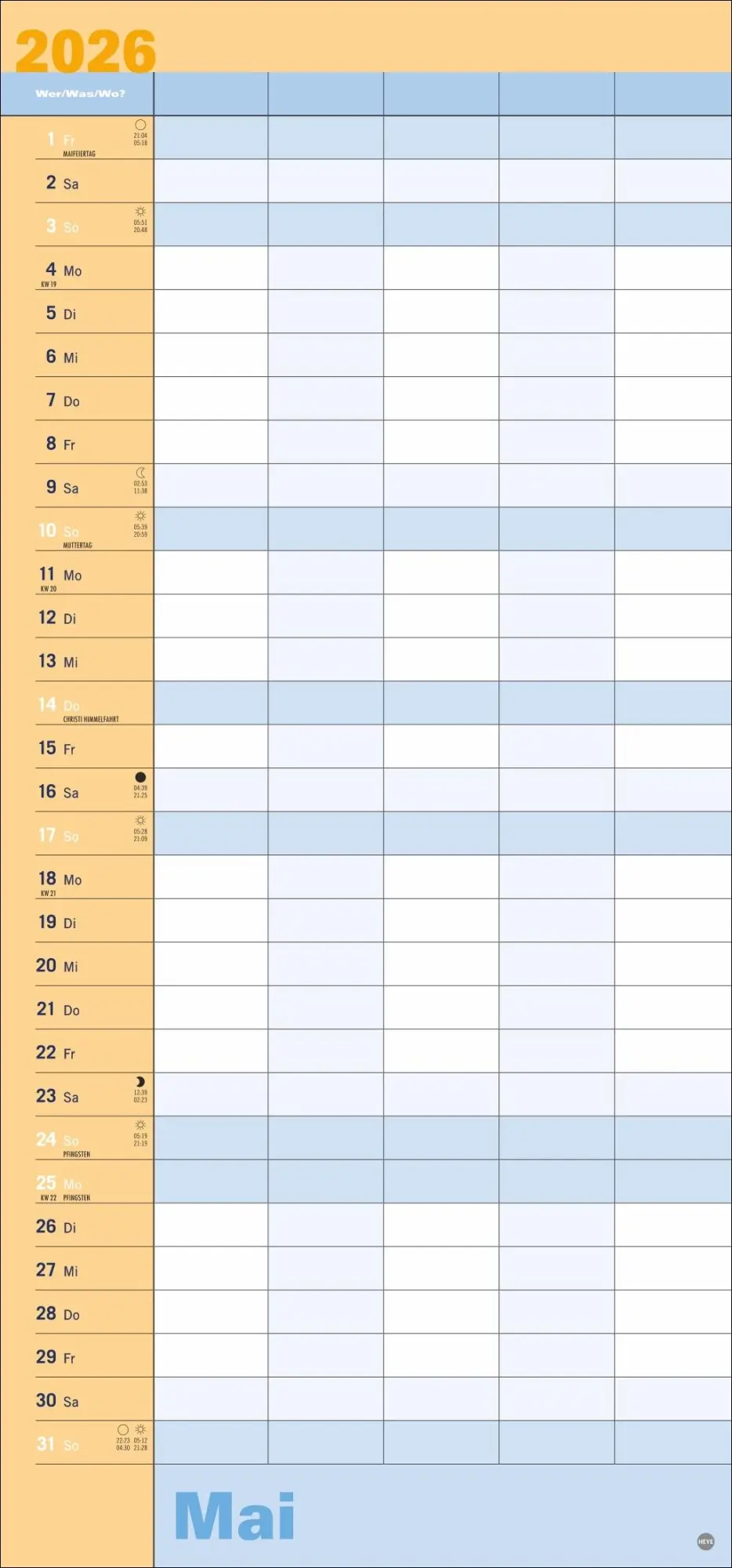 Bild: 9783756410002 | Allroundplaner 2026 | Heye | Kalender | Bürokalender Heye | 15 S.