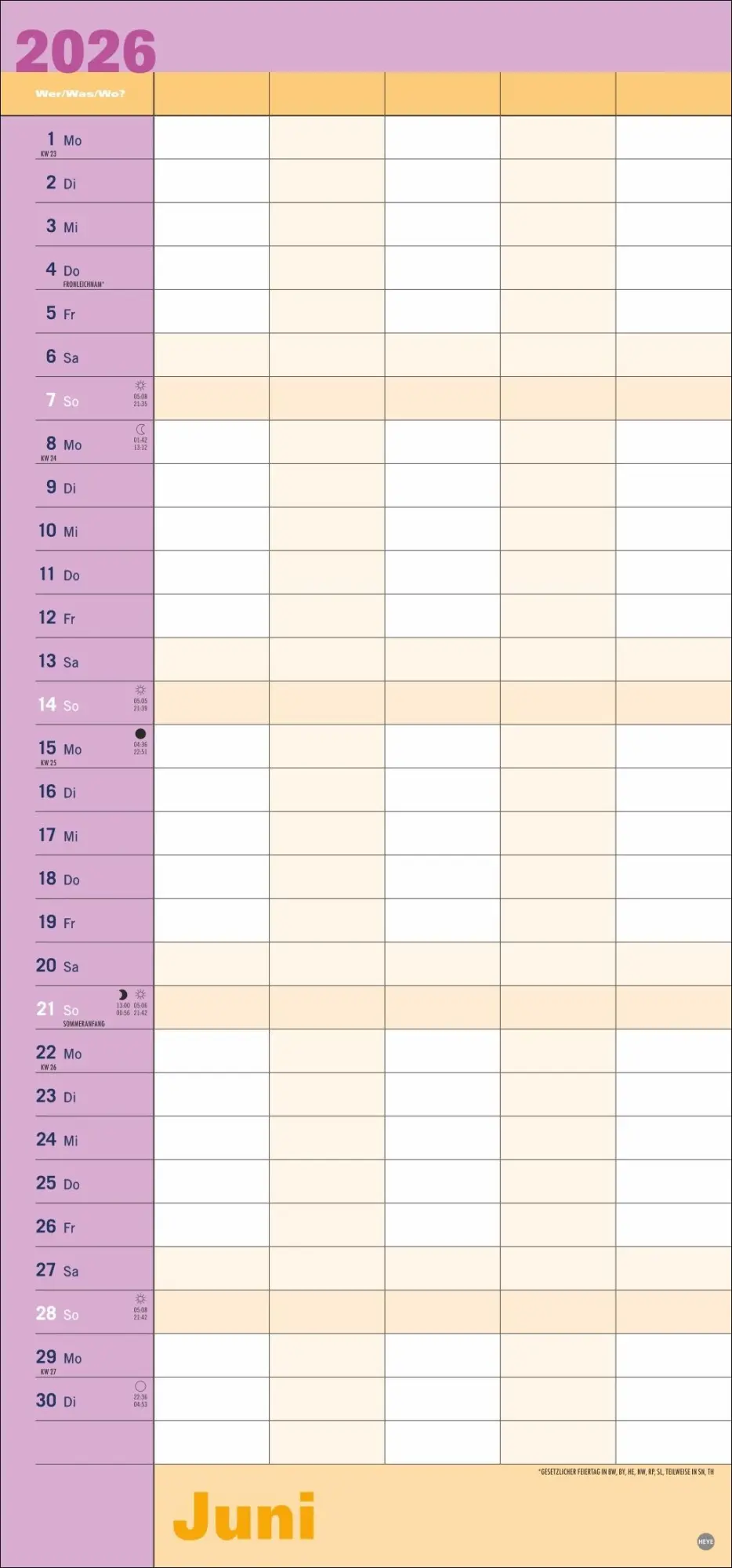 Bild: 9783756410002 | Allroundplaner 2026 | Heye | Kalender | Bürokalender Heye | 15 S.