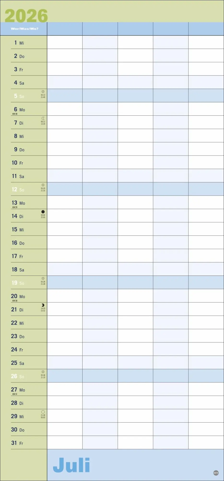 Bild: 9783756410002 | Allroundplaner 2026 | Heye | Kalender | Bürokalender Heye | 15 S.