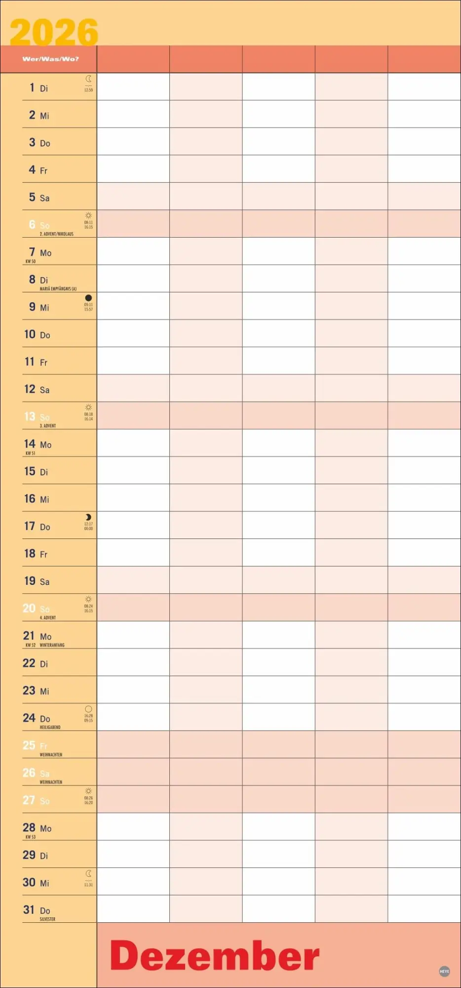 Bild: 9783756410002 | Allroundplaner 2026 | Heye | Kalender | Bürokalender Heye | 15 S.