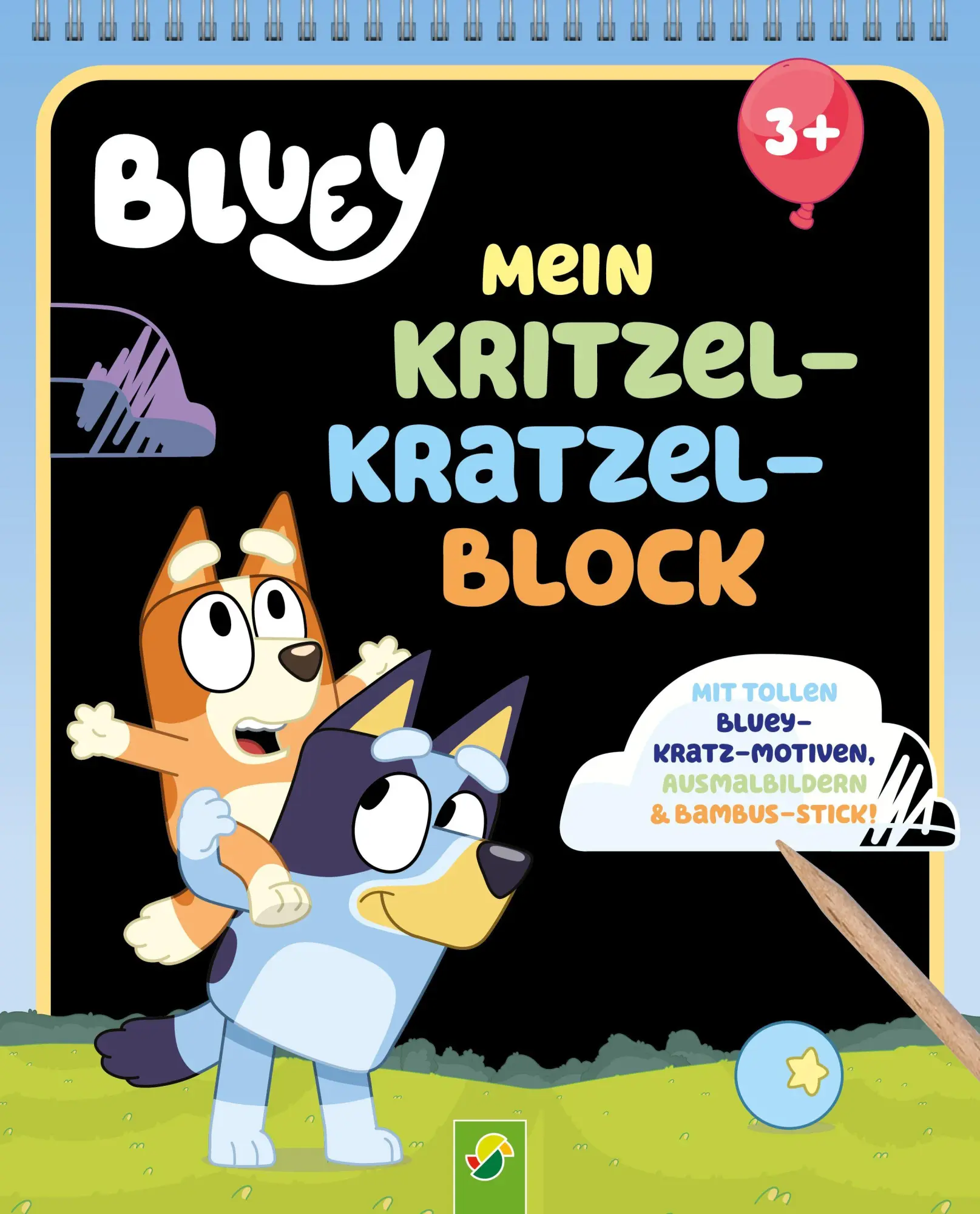 Cover: 9783849950002 | Bluey Mein Kritzel-Kratzel-Block | Schwager &amp; Steinlein Verlag | Buch