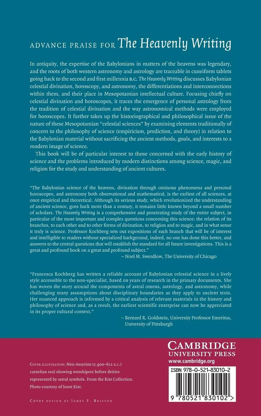 Rückseite: 9780521830102 | The Heavenly Writing | Francesca Rochberg | Buch | Englisch | 2013