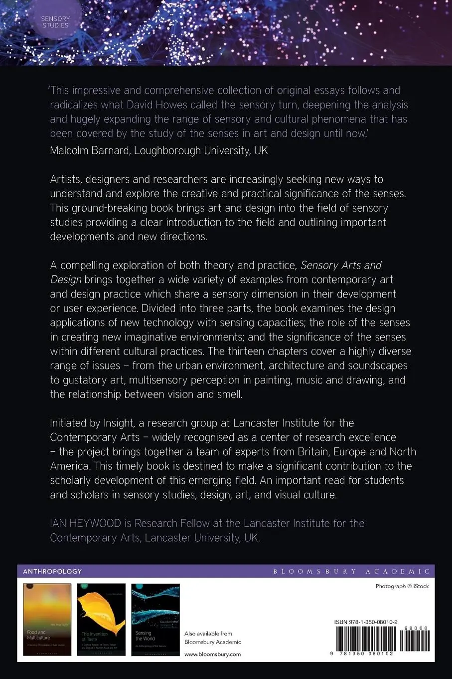 Rückseite: 9781350080102 | Sensory Arts and Design | Ian Heywood | Taschenbuch | Englisch | 2018
