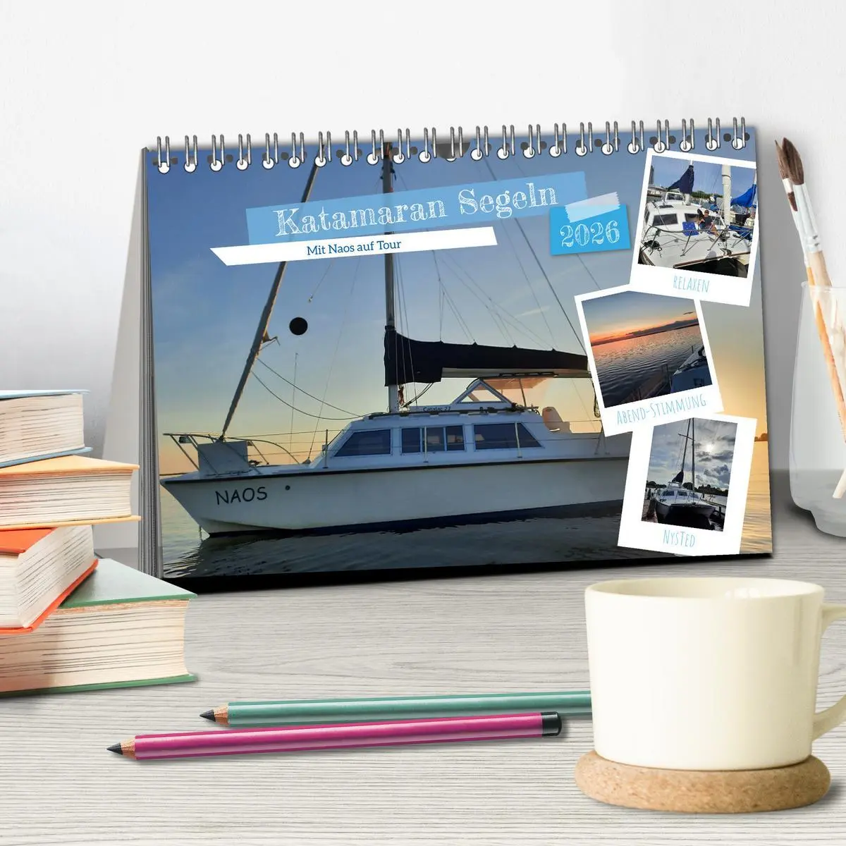 Bild: 9783457420102 | Katamaran Segeln - Mit Naos auf Tour (Tischkalender 2026 DIN A5...
