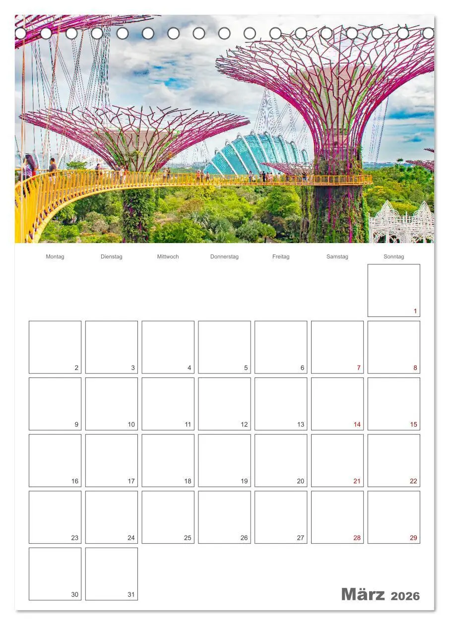 Bild: 9783516370102 | Unterwegs in Singapur (Tischkalender 2026 DIN A5 hoch), CALVENDO...