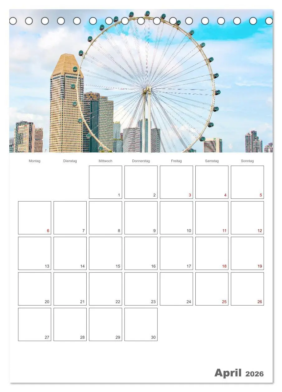 Bild: 9783516370102 | Unterwegs in Singapur (Tischkalender 2026 DIN A5 hoch), CALVENDO...