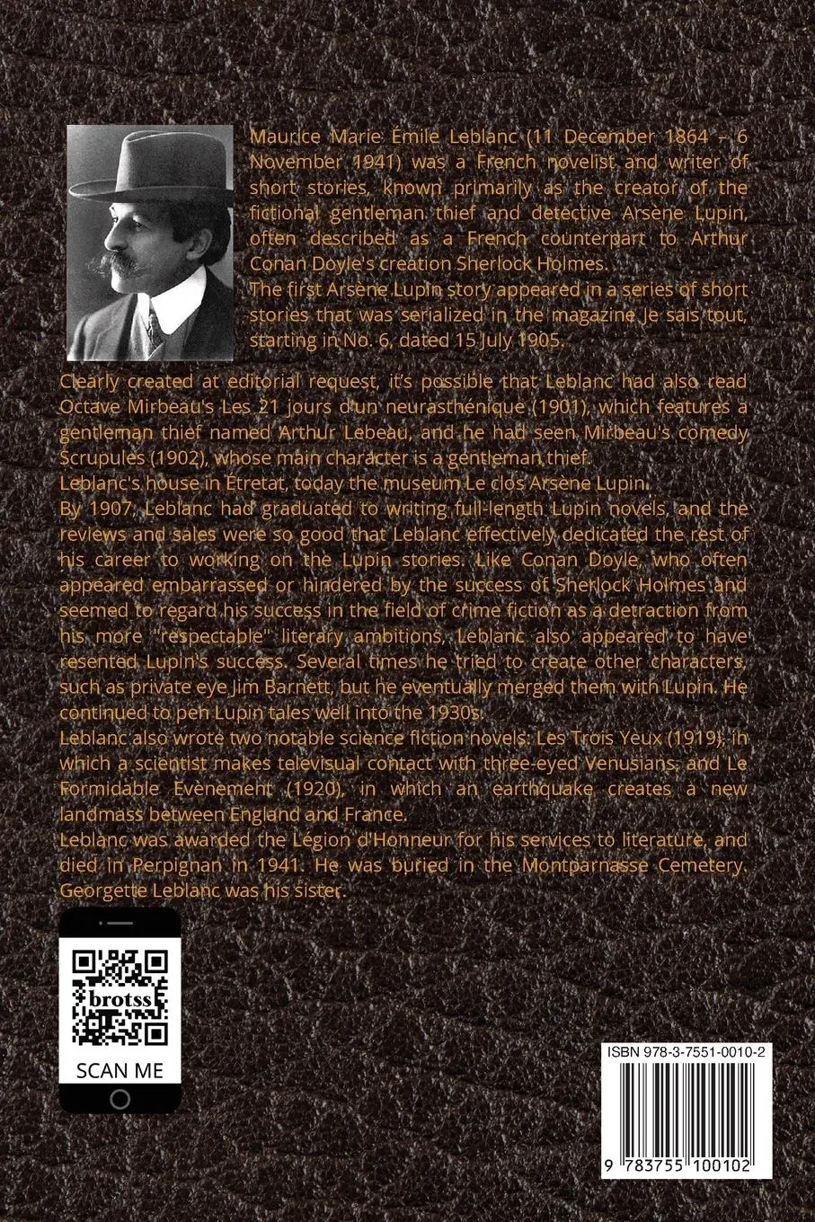 Rückseite: 9783755100102 | The Extraordinary Adventures of Arsene Lupin, Gentleman-Burglar by...