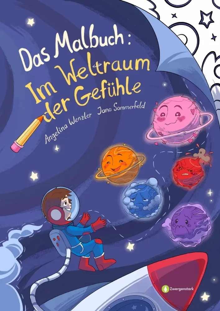 Cover: 9783911900102 | Im Weltraum der Gefühle - Das Malbuch | Angelina Wenzler | Taschenbuch