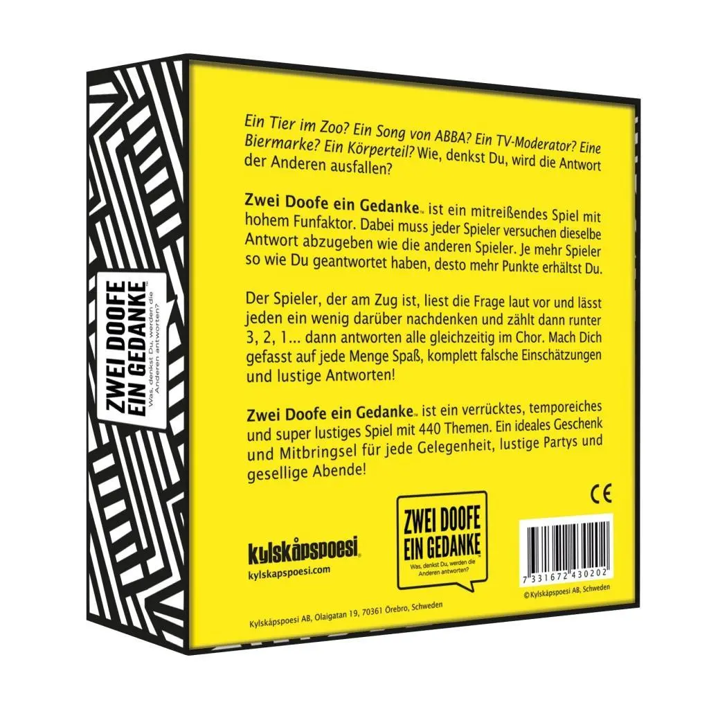 Bild: 7331672430202 | Zwei Doofe ein Gedanke | Was, denkst Du, werden die Anderen antworten?