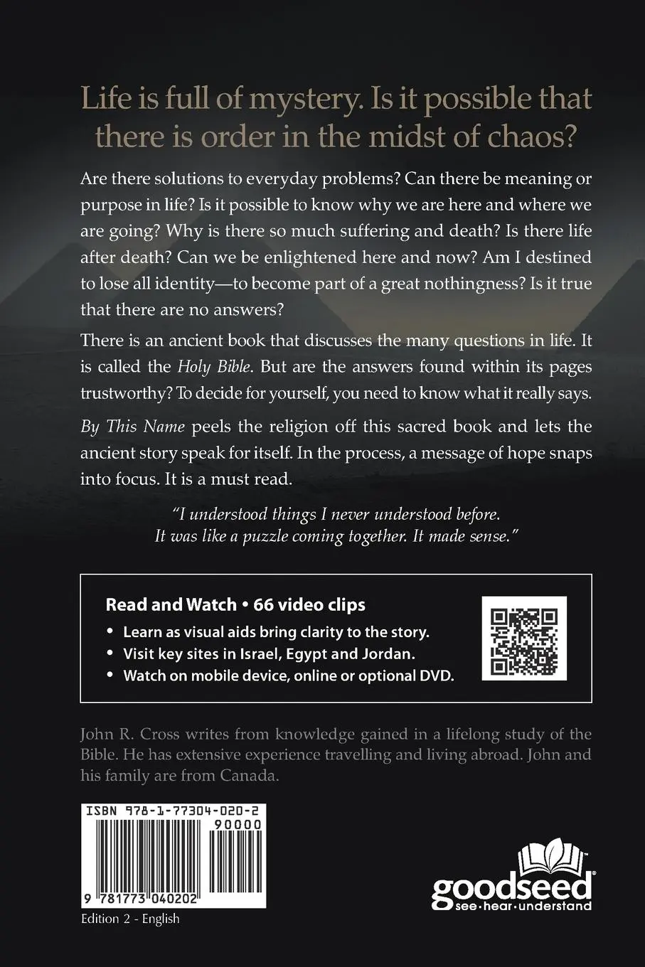 Rückseite: 9781773040202 | By This Name (English) | John R Cross | Taschenbuch | Englisch | 2019