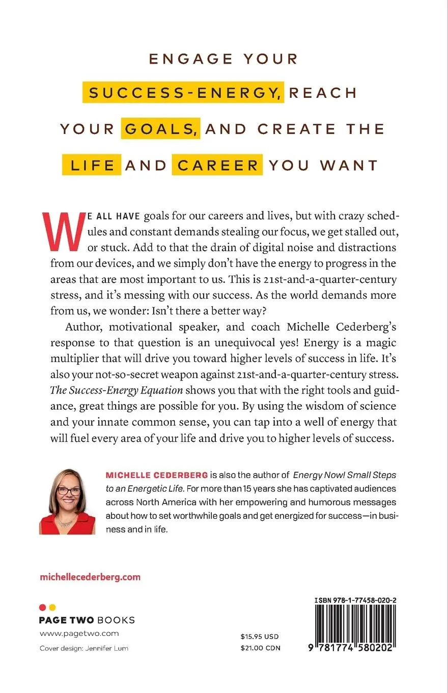 Rückseite: 9781774580202 | The Success-Energy Equation | Michelle Cederberg | Taschenbuch | 2020