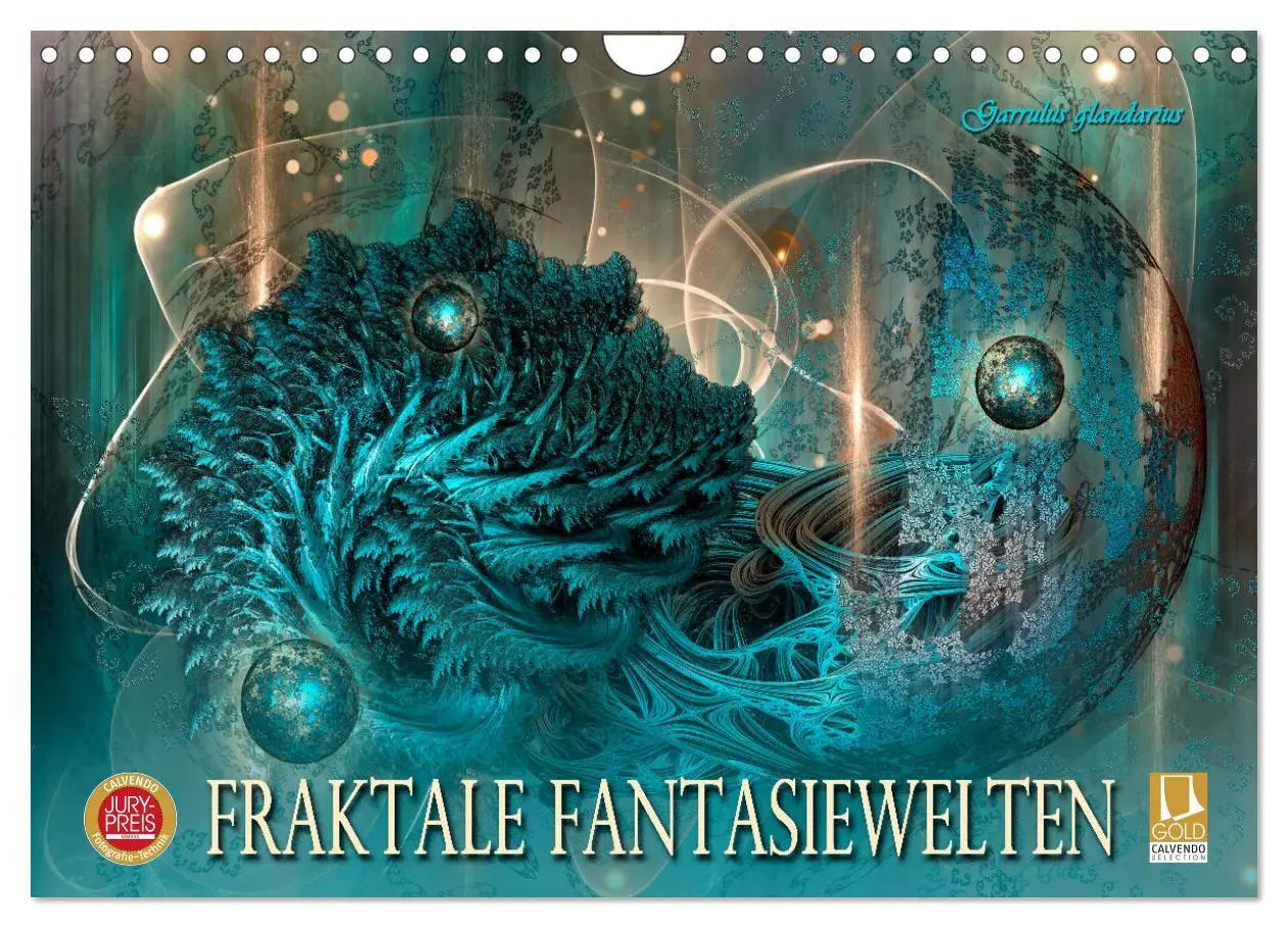 Cover: 9783457580202 | Fraktale Fantasiewelten (Wandkalender 2026 DIN A4 quer), CALVENDO...