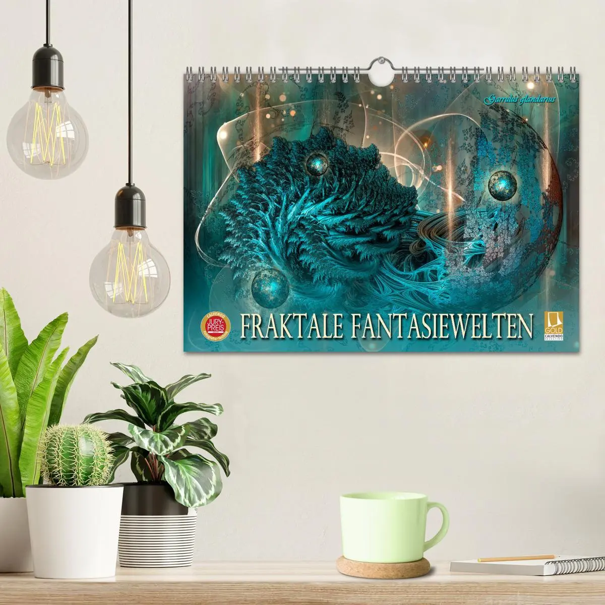 Bild: 9783457580202 | Fraktale Fantasiewelten (Wandkalender 2026 DIN A4 quer), CALVENDO...