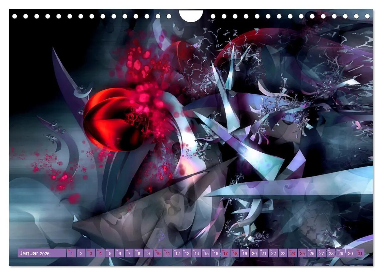 Bild: 9783457580202 | Fraktale Fantasiewelten (Wandkalender 2026 DIN A4 quer), CALVENDO...