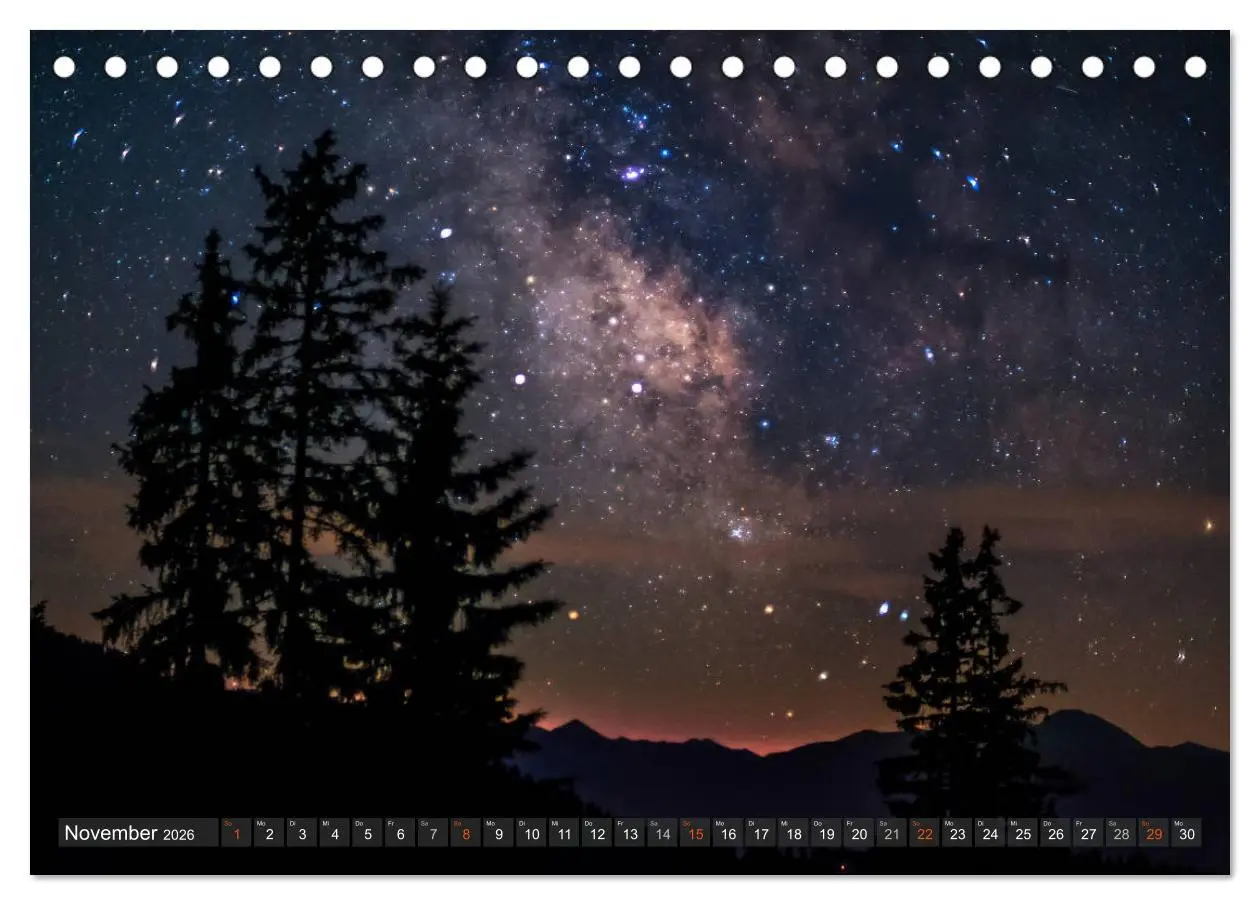 Bild: 9783457890202 | Himmelslichter - Mond und Sterne (Tischkalender 2026 DIN A5 quer),...