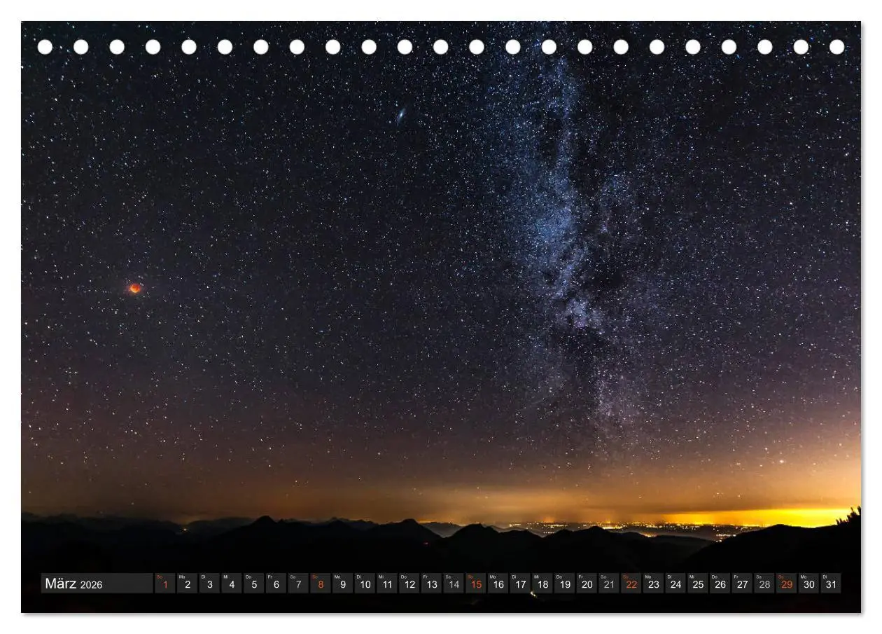 Bild: 9783457890202 | Himmelslichter - Mond und Sterne (Tischkalender 2026 DIN A5 quer),...