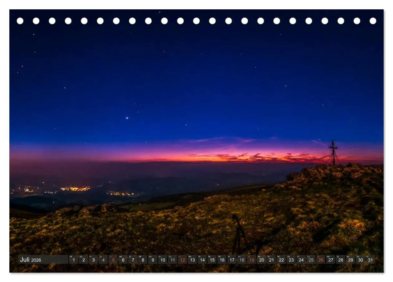 Bild: 9783457890202 | Himmelslichter - Mond und Sterne (Tischkalender 2026 DIN A5 quer),...