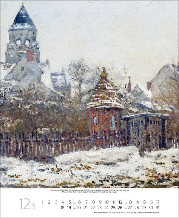 Bild: 9783819300202 | Claude Monet 2027 | Verlag Korsch | Kalender | Spiralbindung | 14 S.