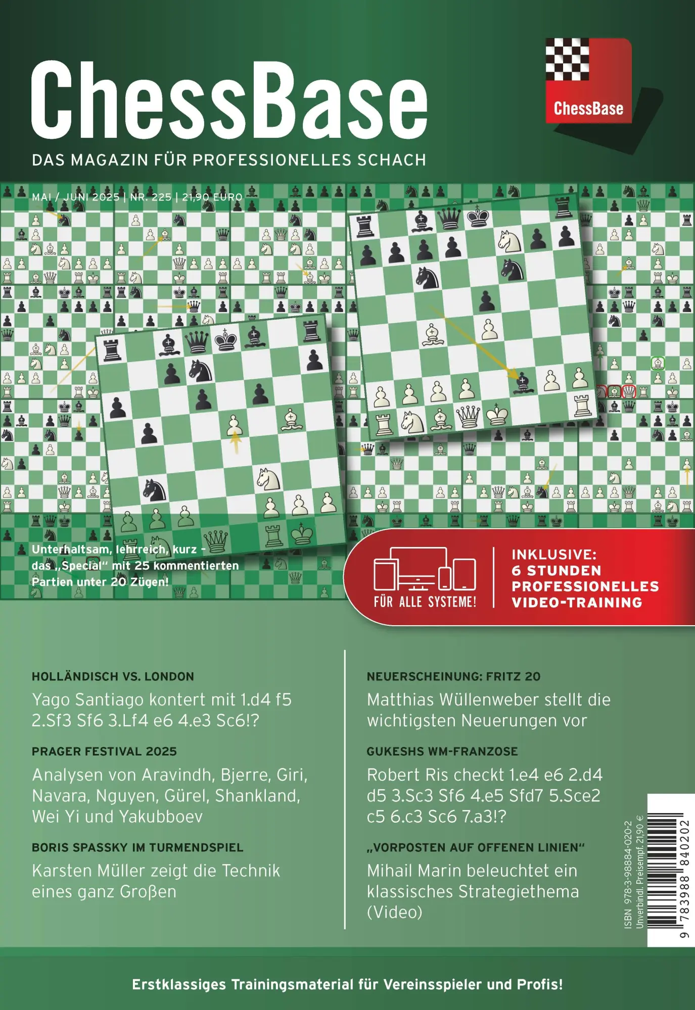 Cover: 9783988840202 | ChessBase Magazin 225 | Das Magazin für professionelles Schach | GmbH