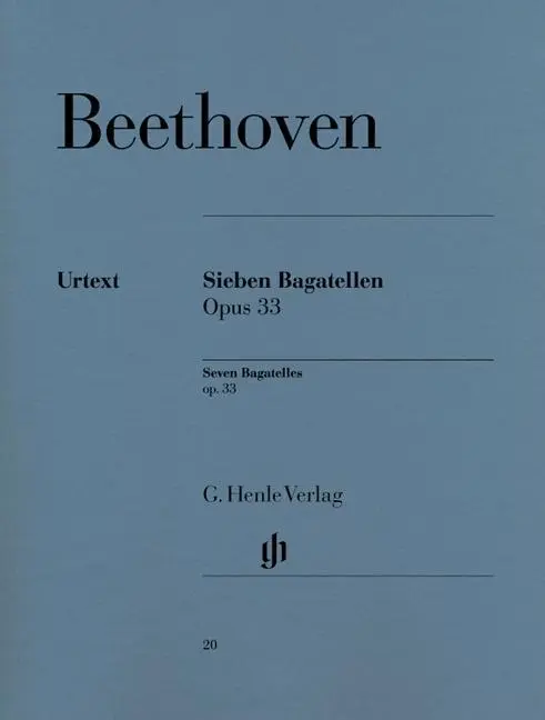 Cover: 9790201800202 | Seven Bagatelles Op. 33 | 7 Bagatelles op. 33 | Otto von Irmer (u. a.)