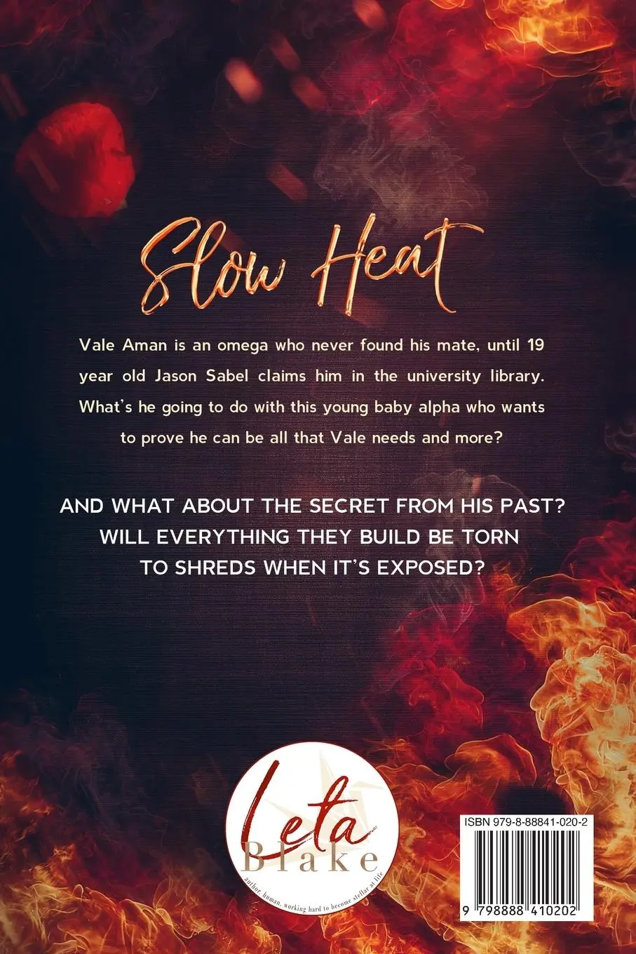 Rückseite: 9798888410202 | Slow Heat (Special Edition) | Leta Blake | Taschenbuch | Englisch