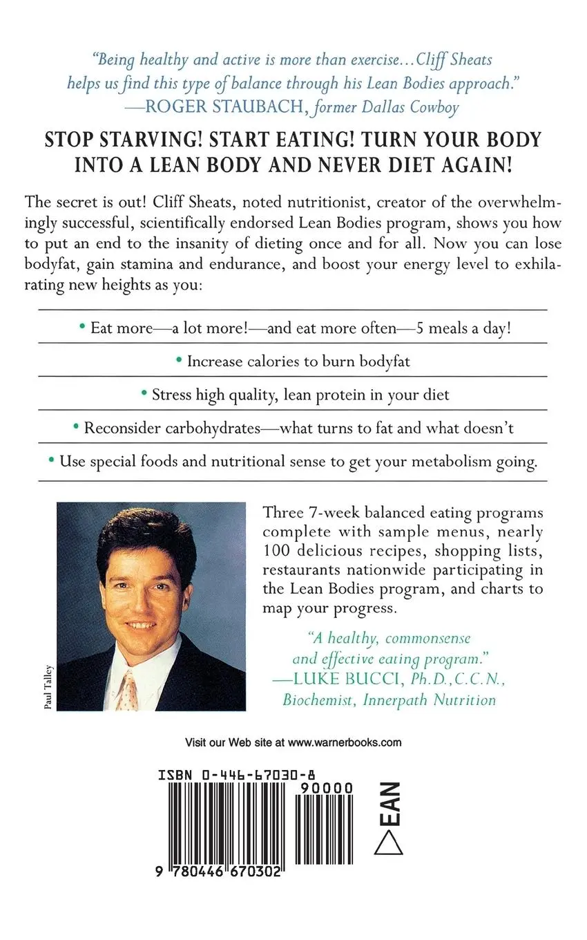 Rückseite: 9780446670302 | Cliff Sheats' Lean Bodies | Cliff Sheats (u. a.) | Taschenbuch | 1995