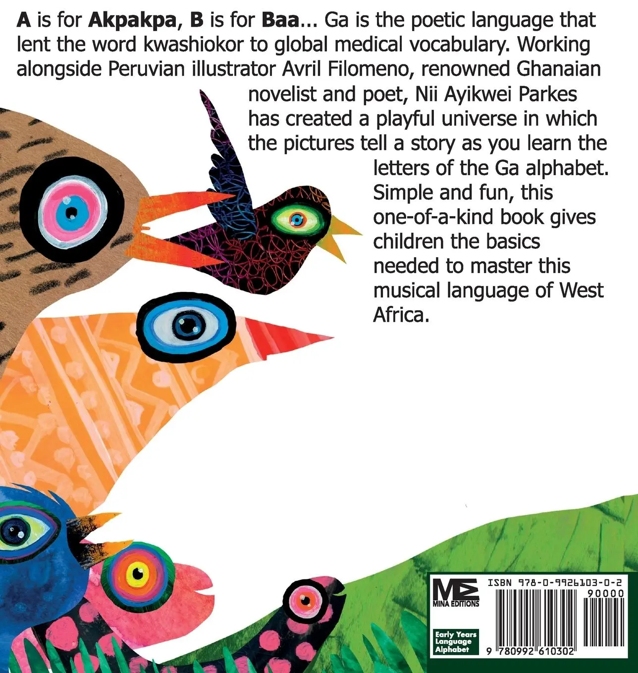 Rückseite: 9780992610302 | The Ga Picture Alphabet | Nii Ayikwei Parkes | Buch | Gã | 2020