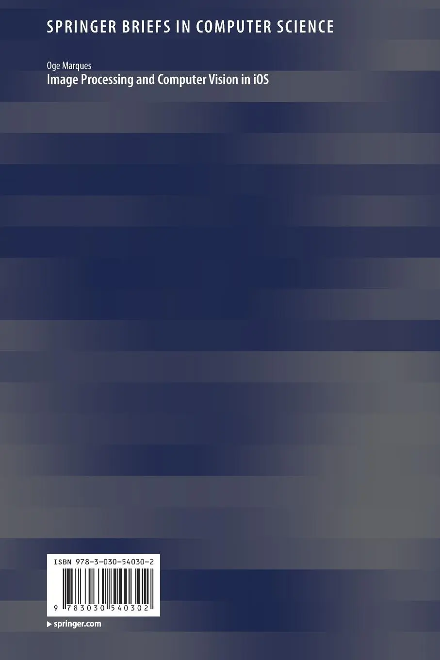 Rückseite: 9783030540302 | Image Processing and Computer Vision in iOS | Oge Marques | Buch | x