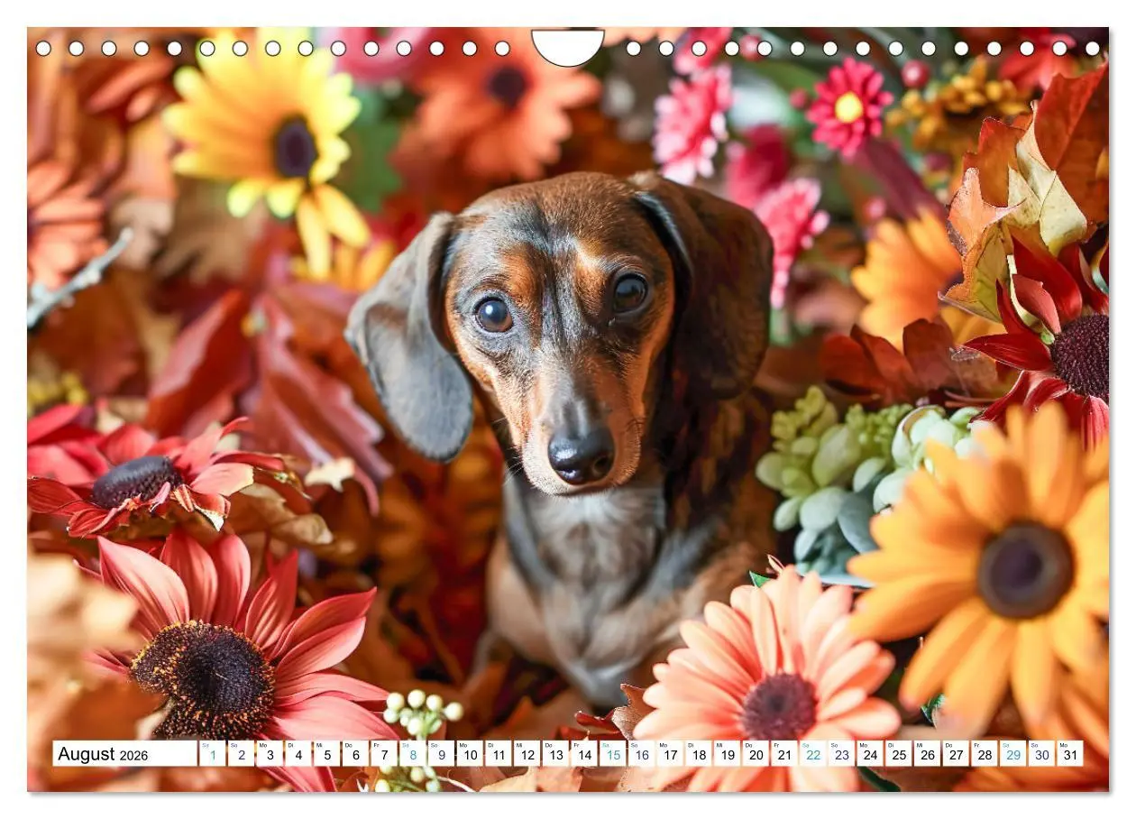 Bild: 9783457330302 | Zauberhafte Dackel (Wandkalender 2026 DIN A4 quer), CALVENDO...