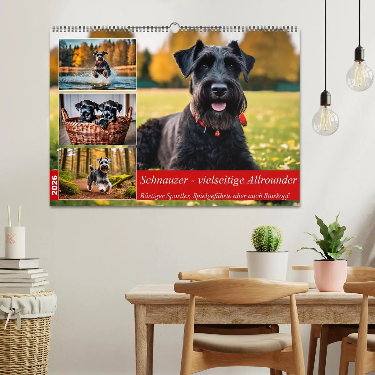 Bild: 9783457400302 | Schnauzer - vielseitige Allrounder (Wandkalender 2026 DIN A2 quer),...