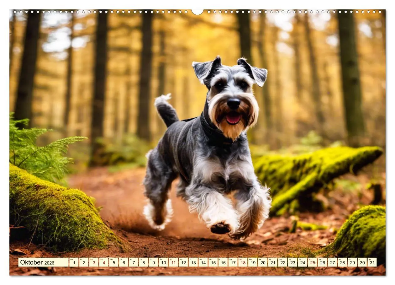 Bild: 9783457400302 | Schnauzer - vielseitige Allrounder (Wandkalender 2026 DIN A2 quer),...
