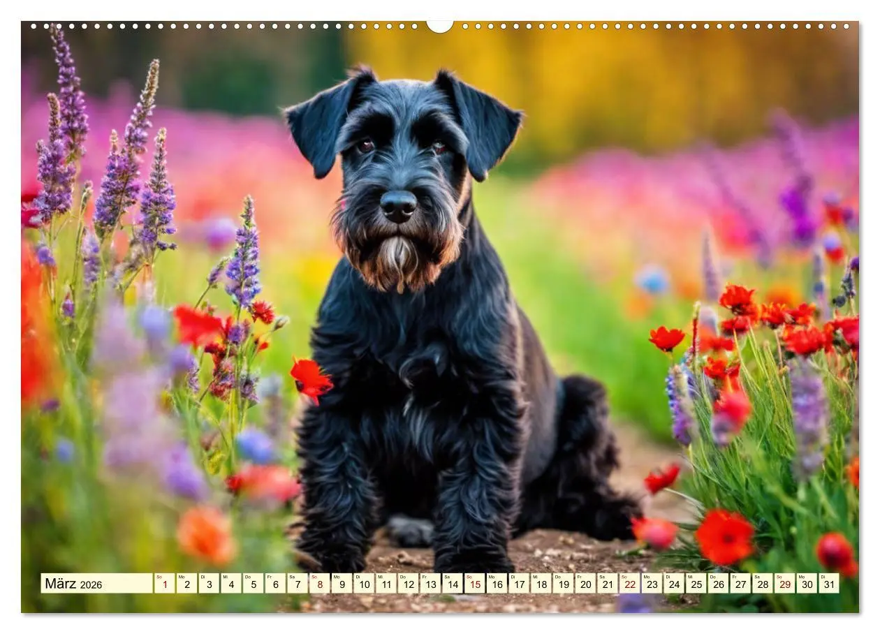 Bild: 9783457400302 | Schnauzer - vielseitige Allrounder (Wandkalender 2026 DIN A2 quer),...