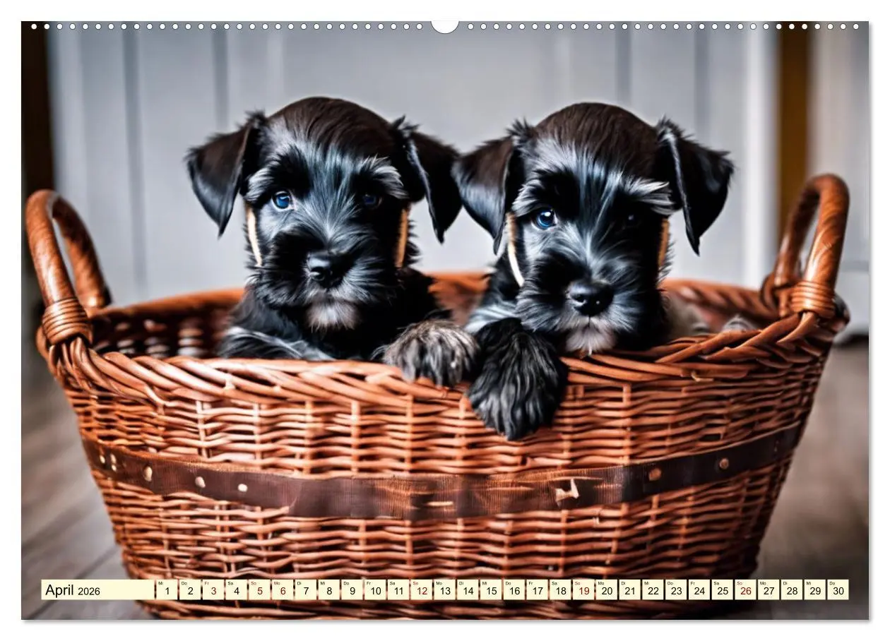 Bild: 9783457400302 | Schnauzer - vielseitige Allrounder (Wandkalender 2026 DIN A2 quer),...