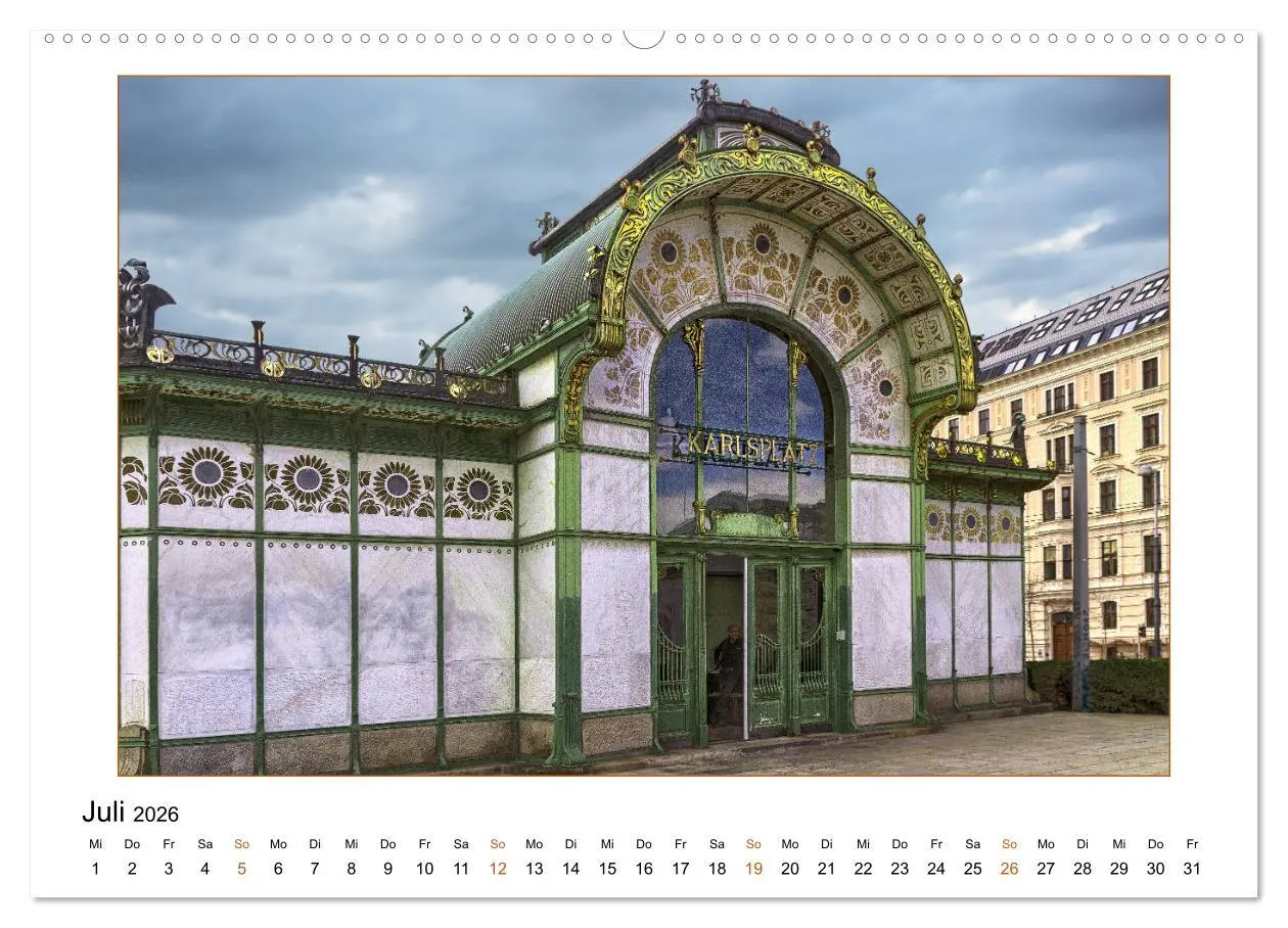 Bild: 9783457710302 | Otto Wagners Wien (hochwertiger Premium Wandkalender 2026 DIN A2...
