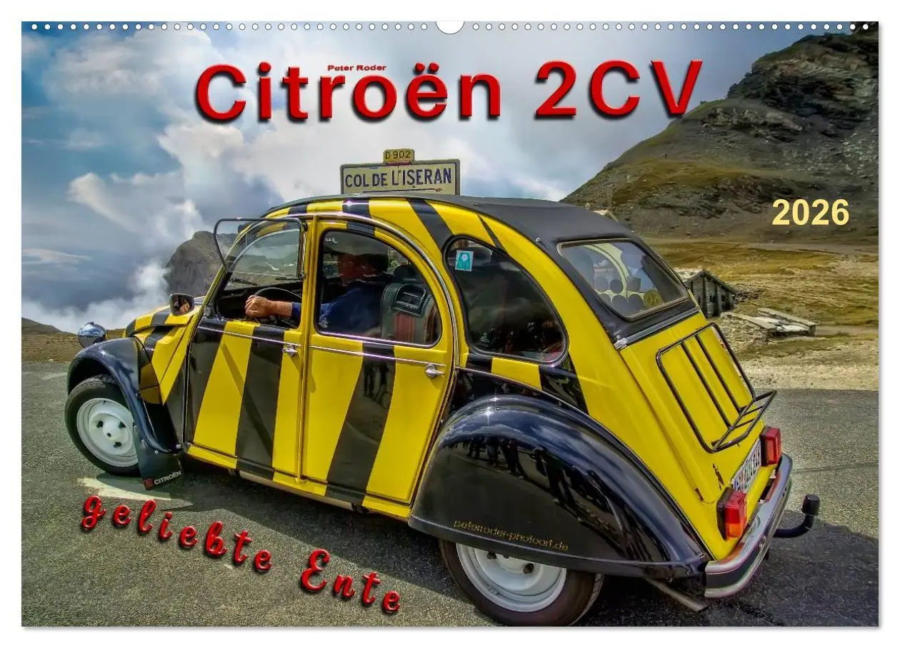 Cover: 9783457950302 | Citroën 2CV - geliebte Ente (Wandkalender 2026 DIN A2 quer),...