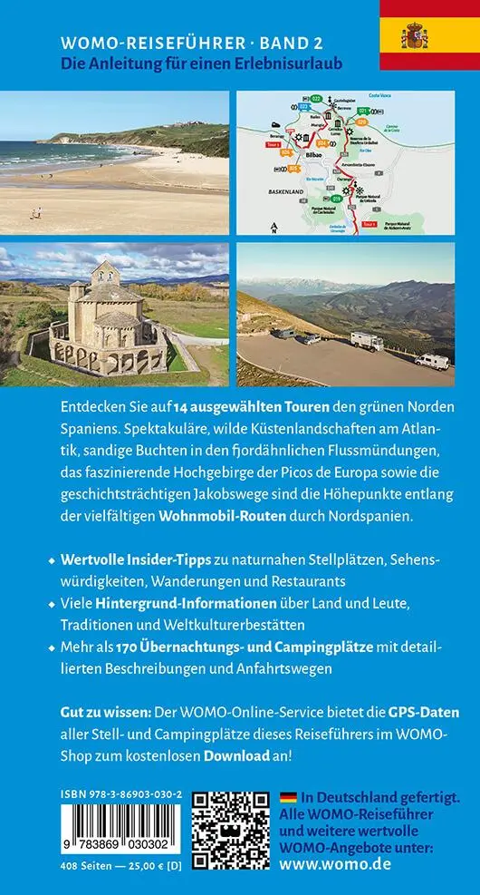 Rückseite: 9783869030302 | Entdeckertouren mit dem Wohnmobil Nordspanien | Ulrike Staub (u. a.)