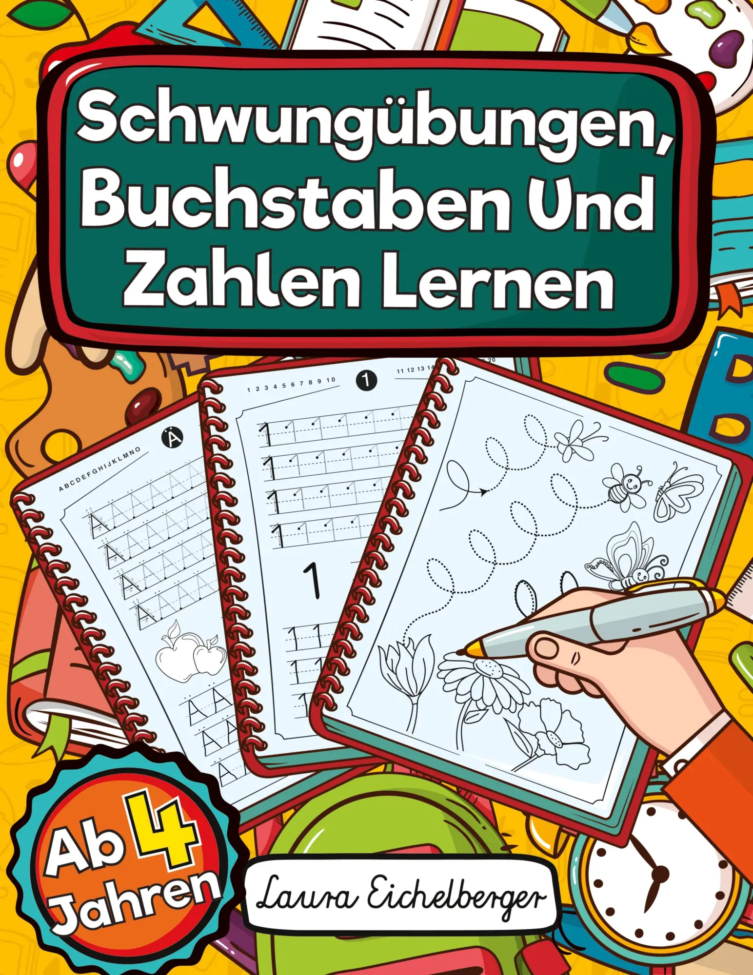 Cover: 9783969260302 | Schwungübungen, Buchstaben Und Zahlen Lernen Ab 4 Jahren | Taschenbuch