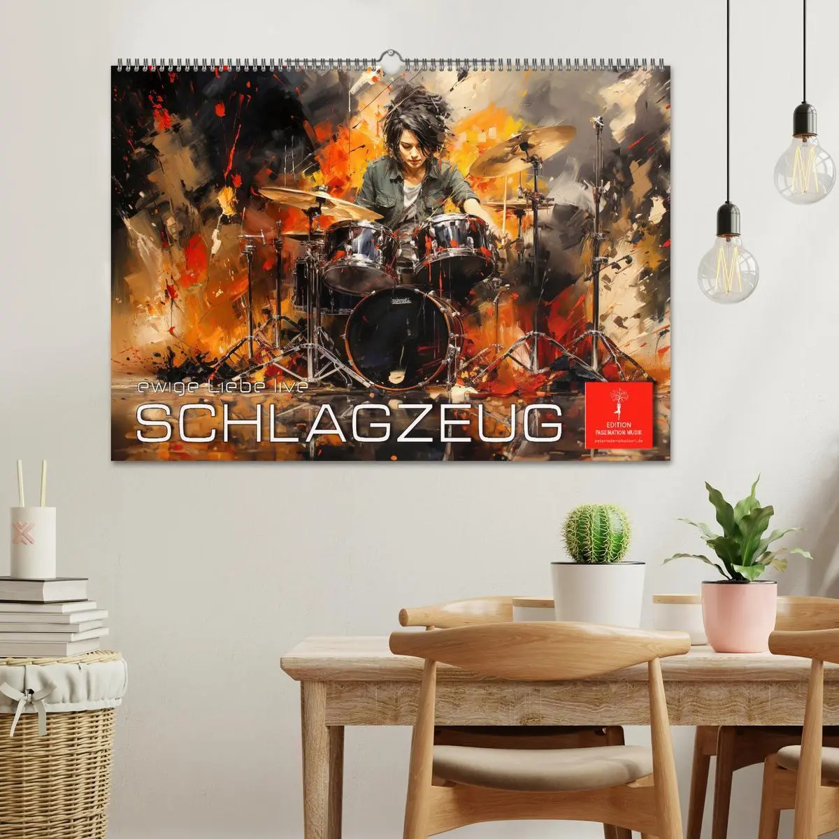 Bild: 9783457490402 | Schlagzeug ewige Liebe live (Wandkalender 2026 DIN A2 quer),...