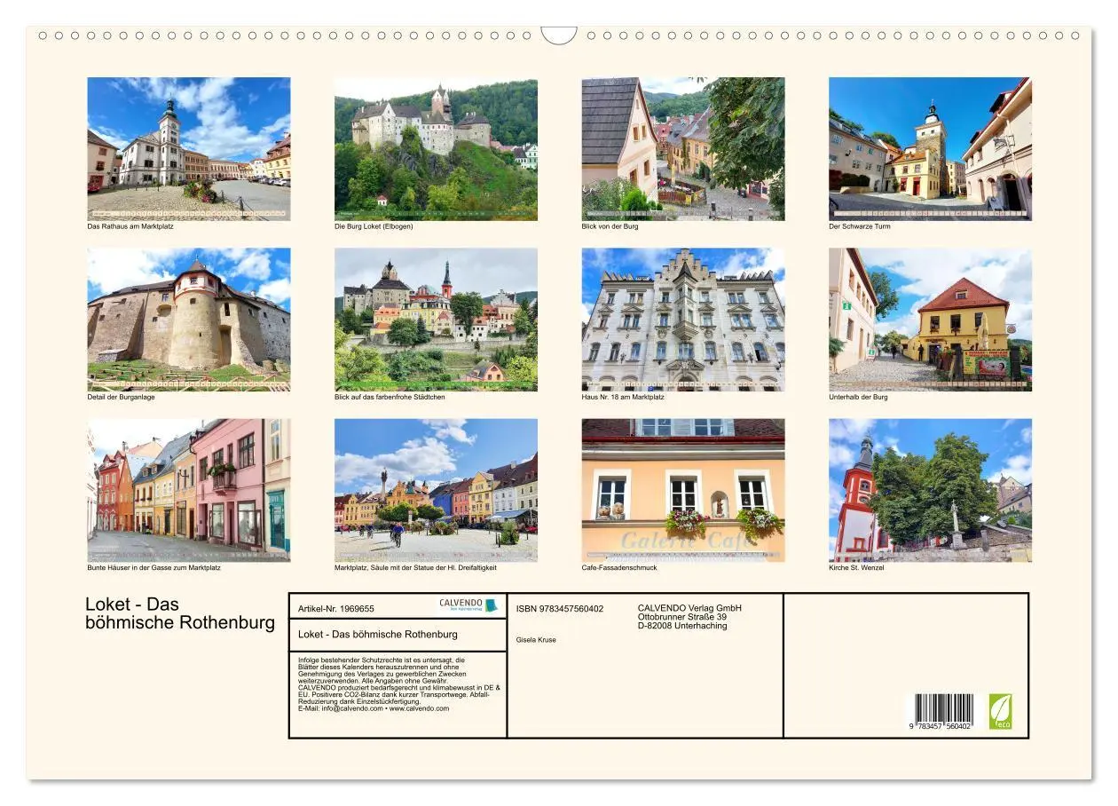 Bild: 9783457560402 | Loket - Das böhmische Rothenburg (Wandkalender 2026 DIN A2 quer),...