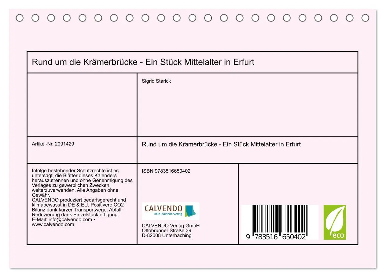 Bild: 9783516650402 | Rund um die Krämerbrücke - Ein Stück Mittelalter in Erfurt...