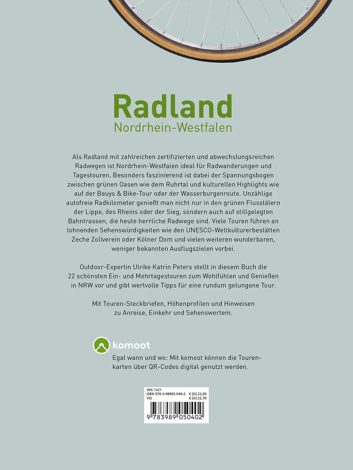 Rückseite: 9783989050402 | Radland Nordrhein-Westfalen | Die schönsten Touren | Peters | Buch