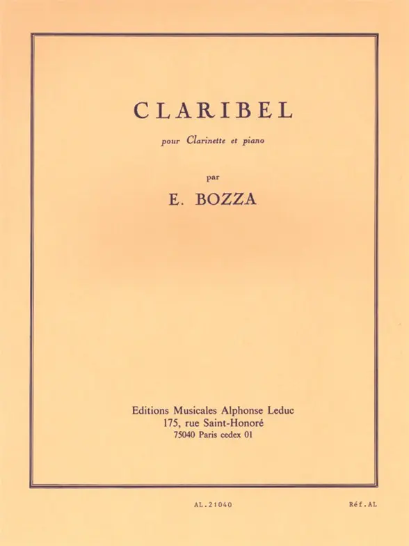 Cover: 9790046210402 | Claribel | Eugène Bozza | Buch | Alphonse Leduc | EAN 9790046210402