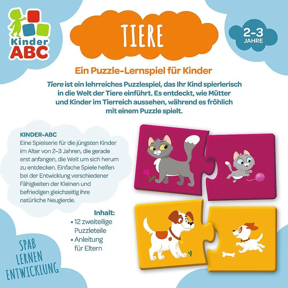 Bild: 5900511020502 | TIERE | Kinder ABC - Tiere - Deutsche Version | Spiel | Deutsch | 2025