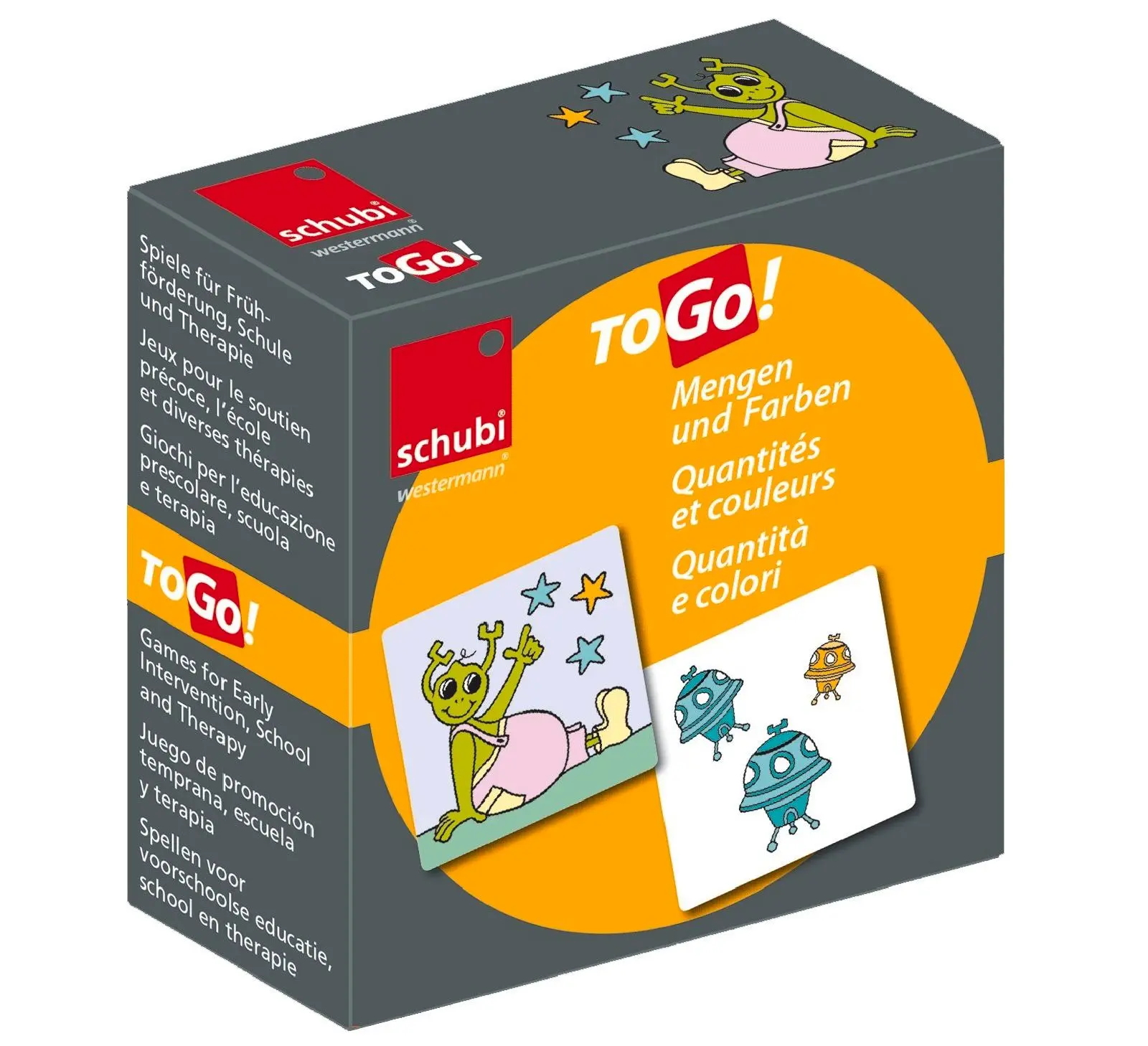 Cover: 9783072100502 | schubi ToGo 1 | Mengen und Farben | Box | Lehr- und Lernkarten | 2021