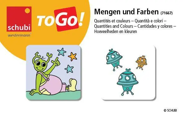 Bild: 9783072100502 | schubi ToGo 1 | Mengen und Farben | Box | Lehr- und Lernkarten | 2021