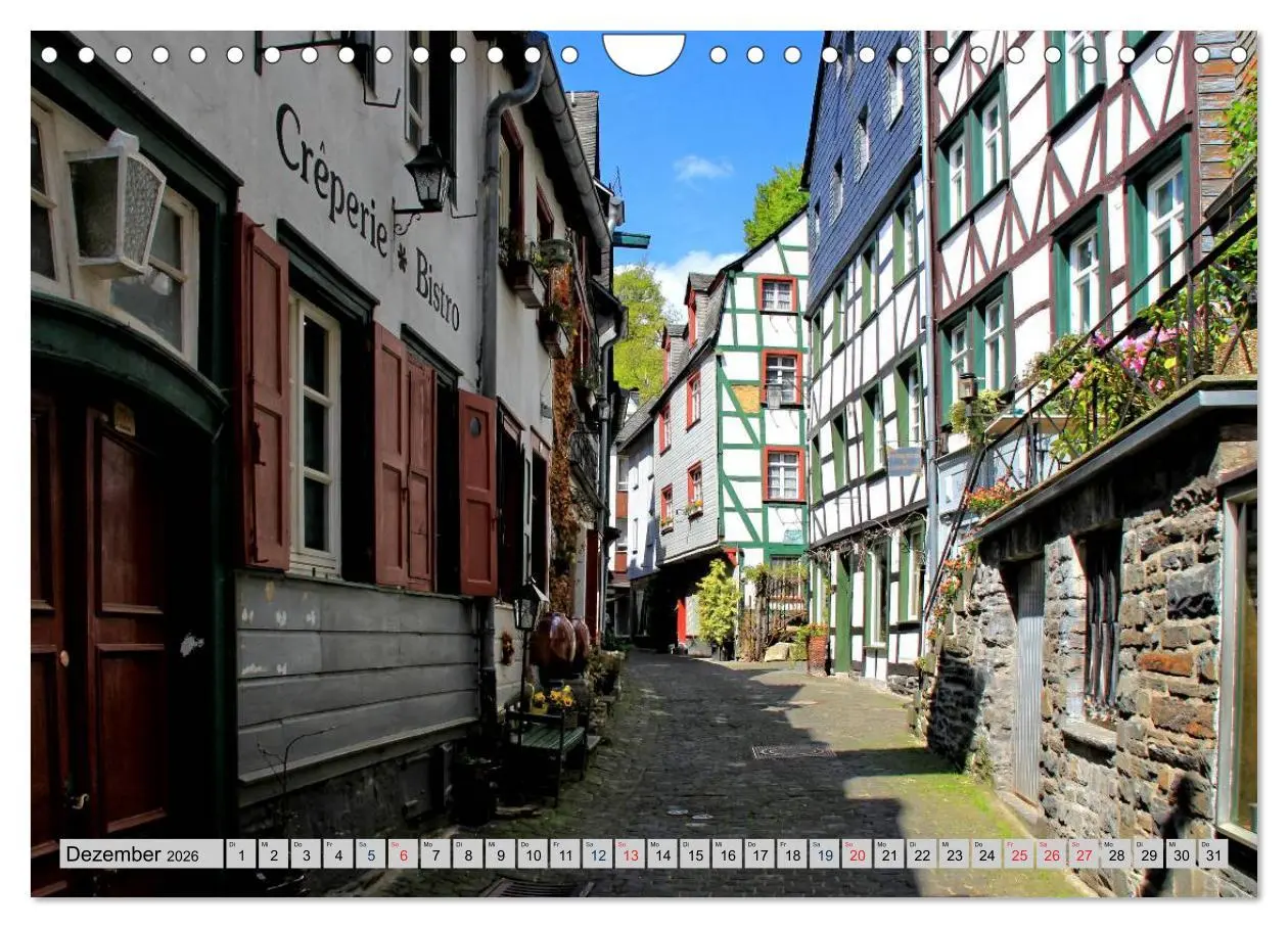 Bild: 9783457930502 | Die schönsten Orte der Eifel - Monschau (Wandkalender 2026 DIN A4...