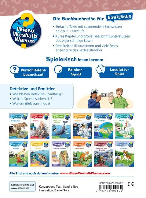 Bild: 9783473600502 | Wieso? Weshalb? Warum? Erstleser, Band 11 - Detektive und Ermittler
