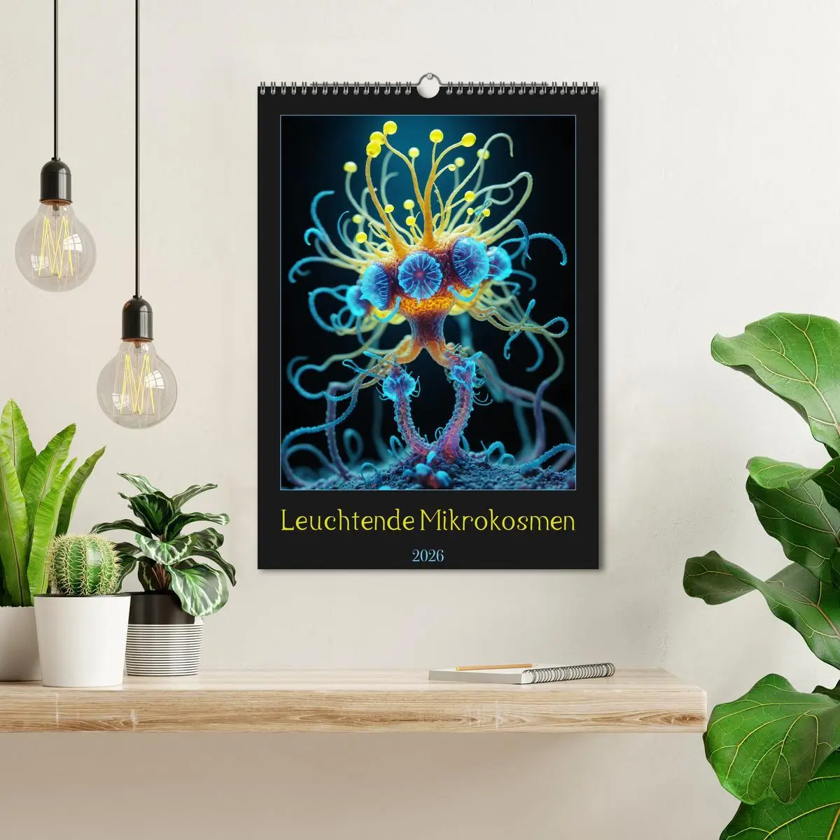 Bild: 9783516260502 | Leuchtende Mikrokosmen (Wandkalender 2026 DIN A3 hoch), CALVENDO...